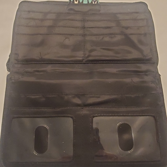 Vera Bradley Retired Sienna Stream Pattern Turn Lock Wallet - Picture 6 of 7